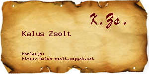 Kalus Zsolt névjegykártya